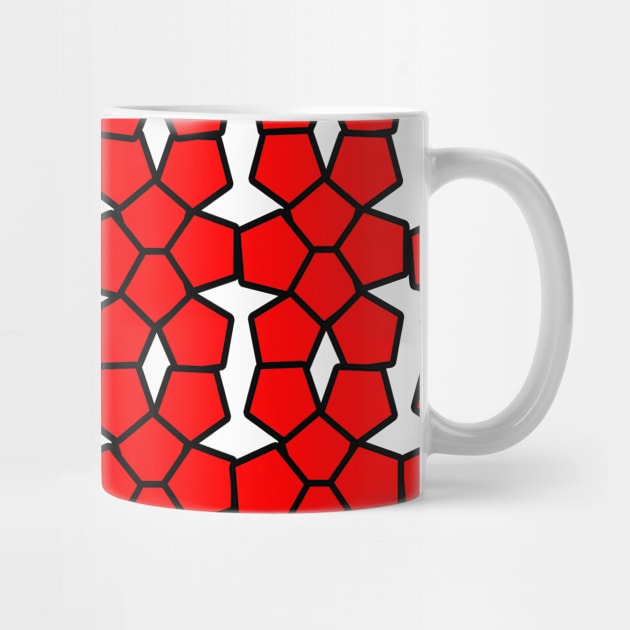 red and black shape pattern by Samuelproductions19